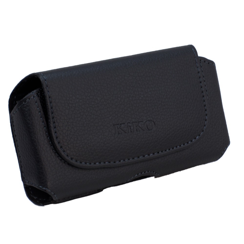 iPhone 5S 5 5C 4S Extendable Horizontal POUCH (Round Black)